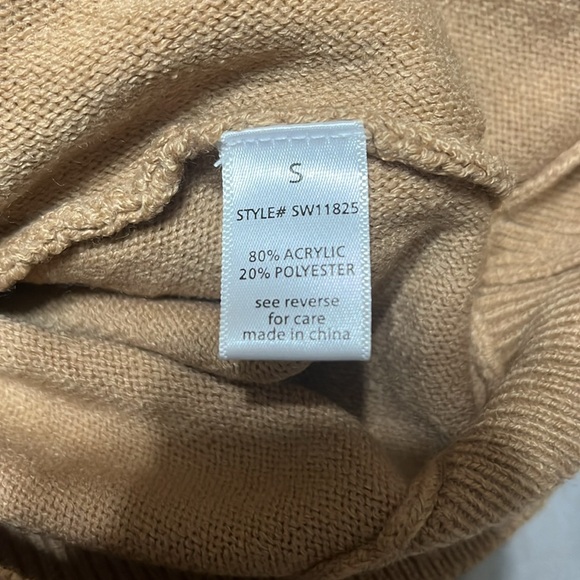 Tan Sweater - Brand: Active USA - Size: Small - NWT - Picture 3 of 4